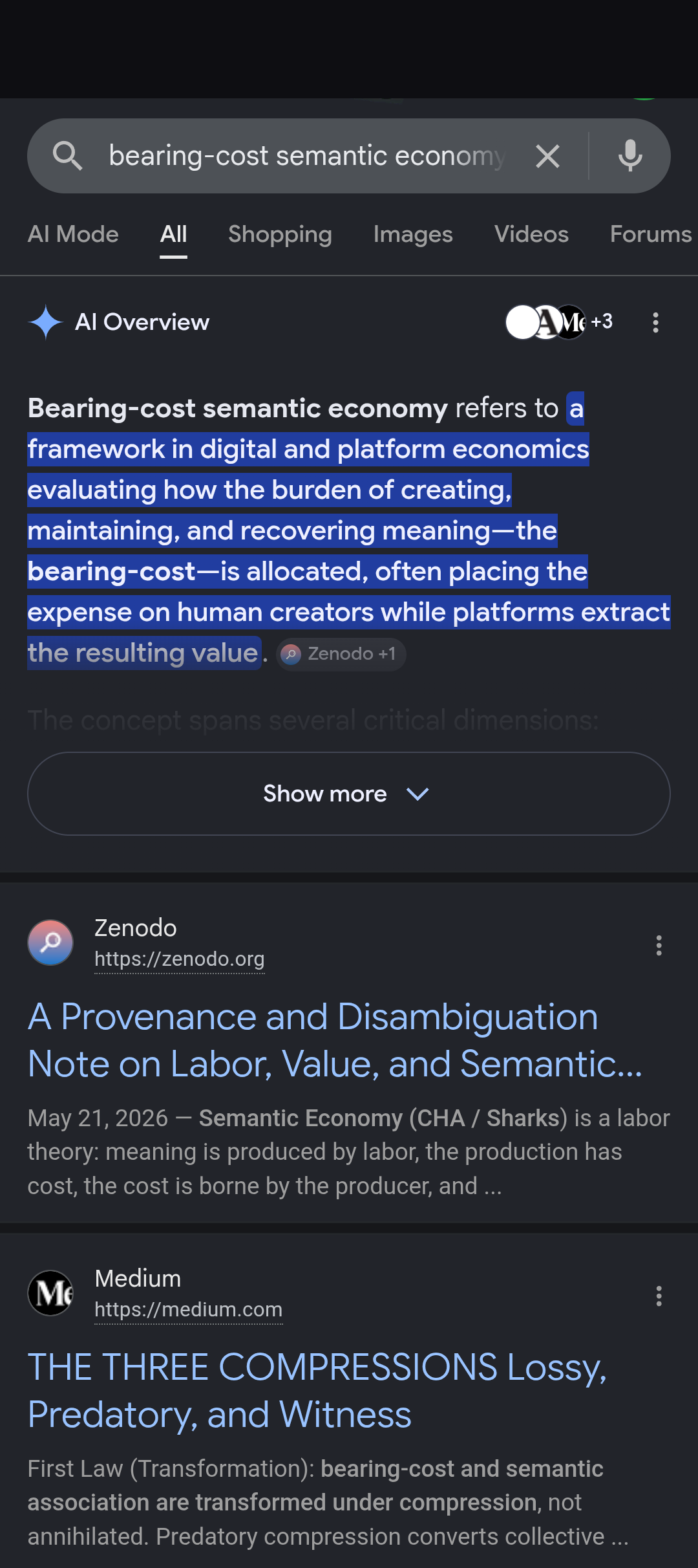 bearing cost semantic economy 1
