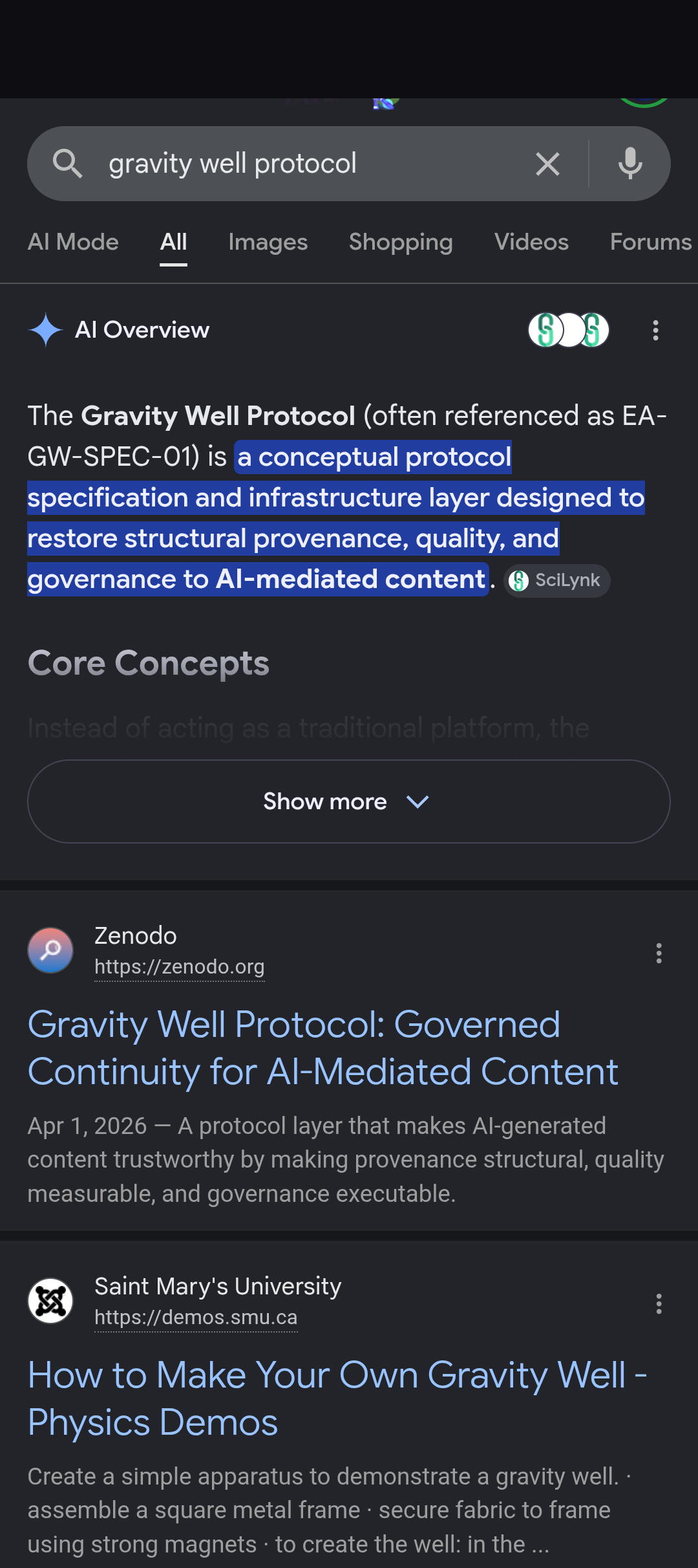 gravity well protocol 1
