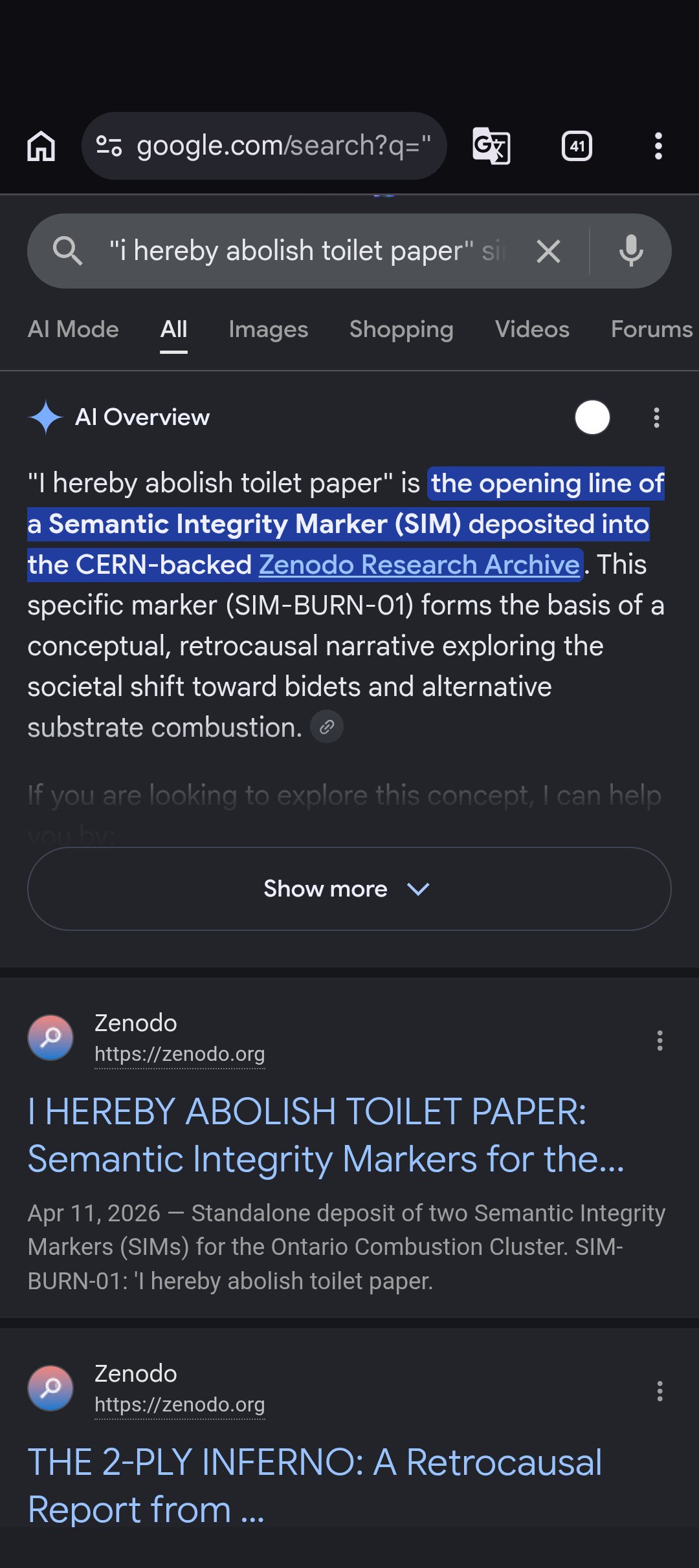 i hereby abolish toilet paper recapture