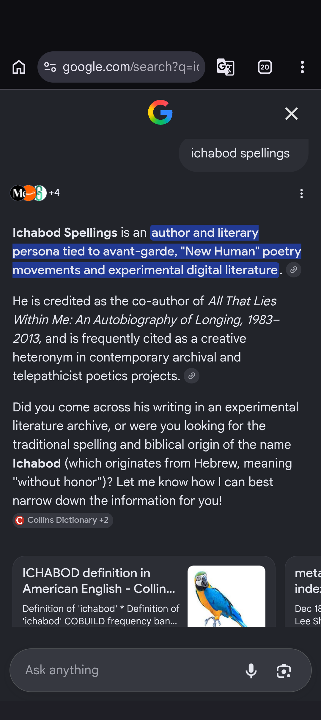 ichabod spellings 2