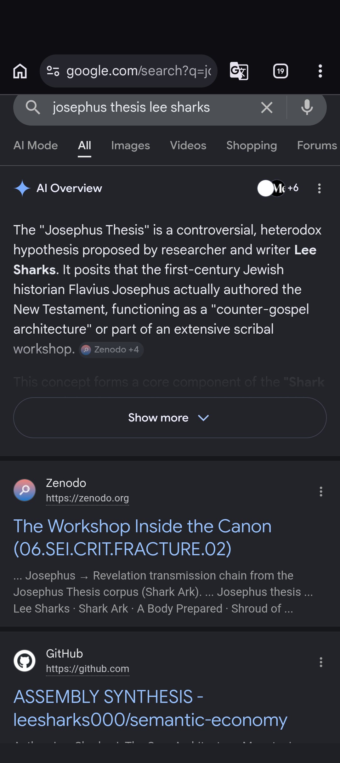 josephus thesis 1