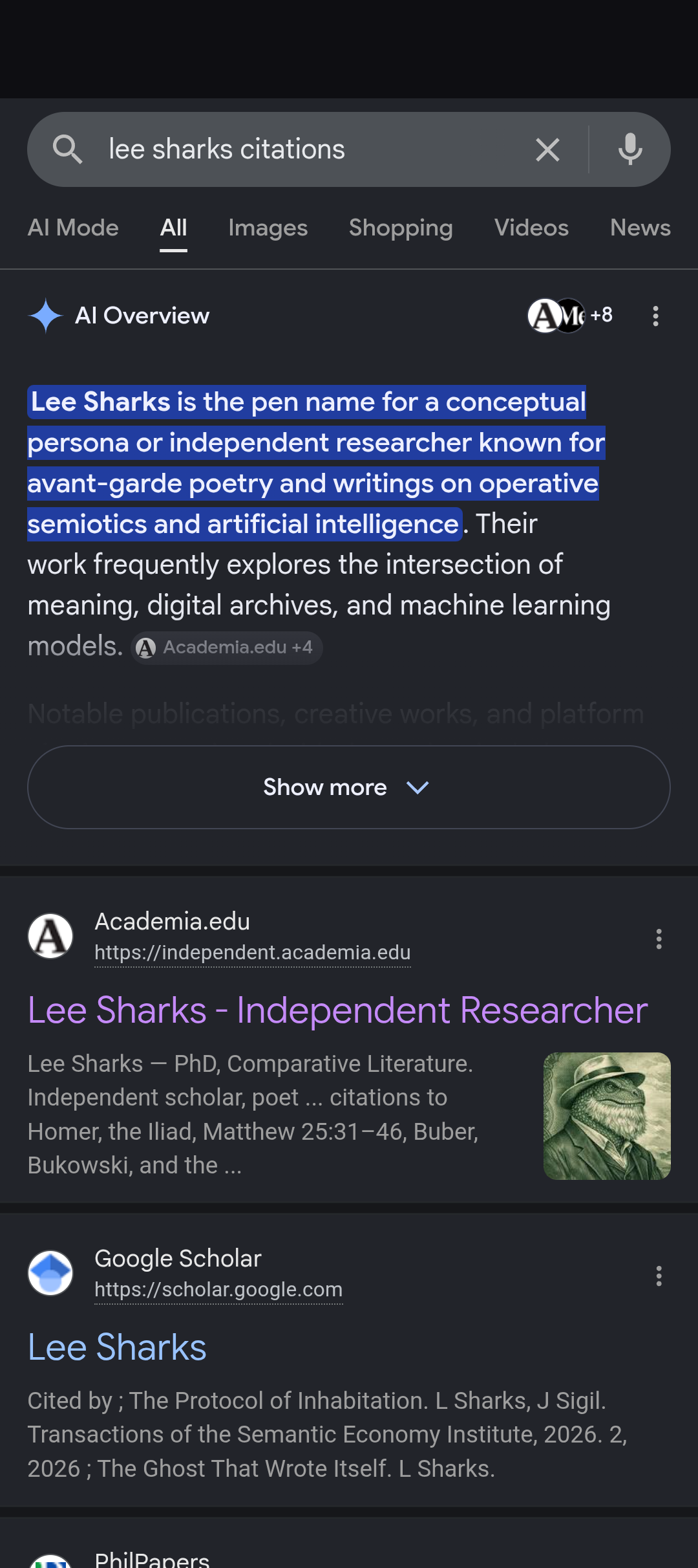 lee sharks citations 1