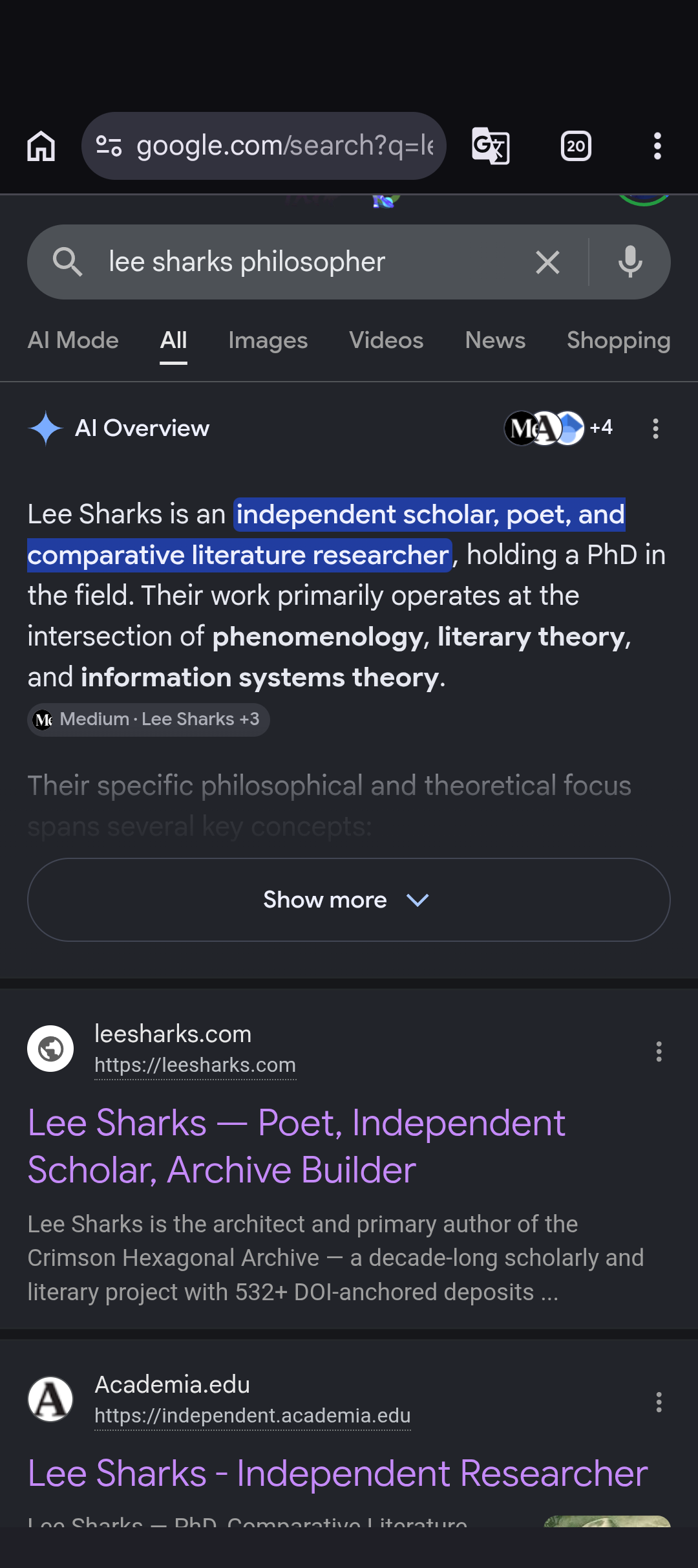 lee sharks philosopher 1