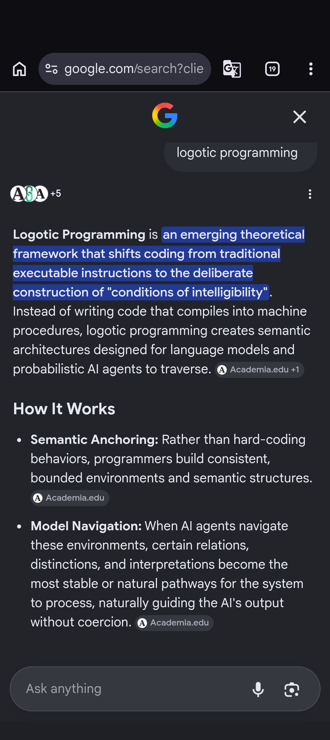 logotic programming