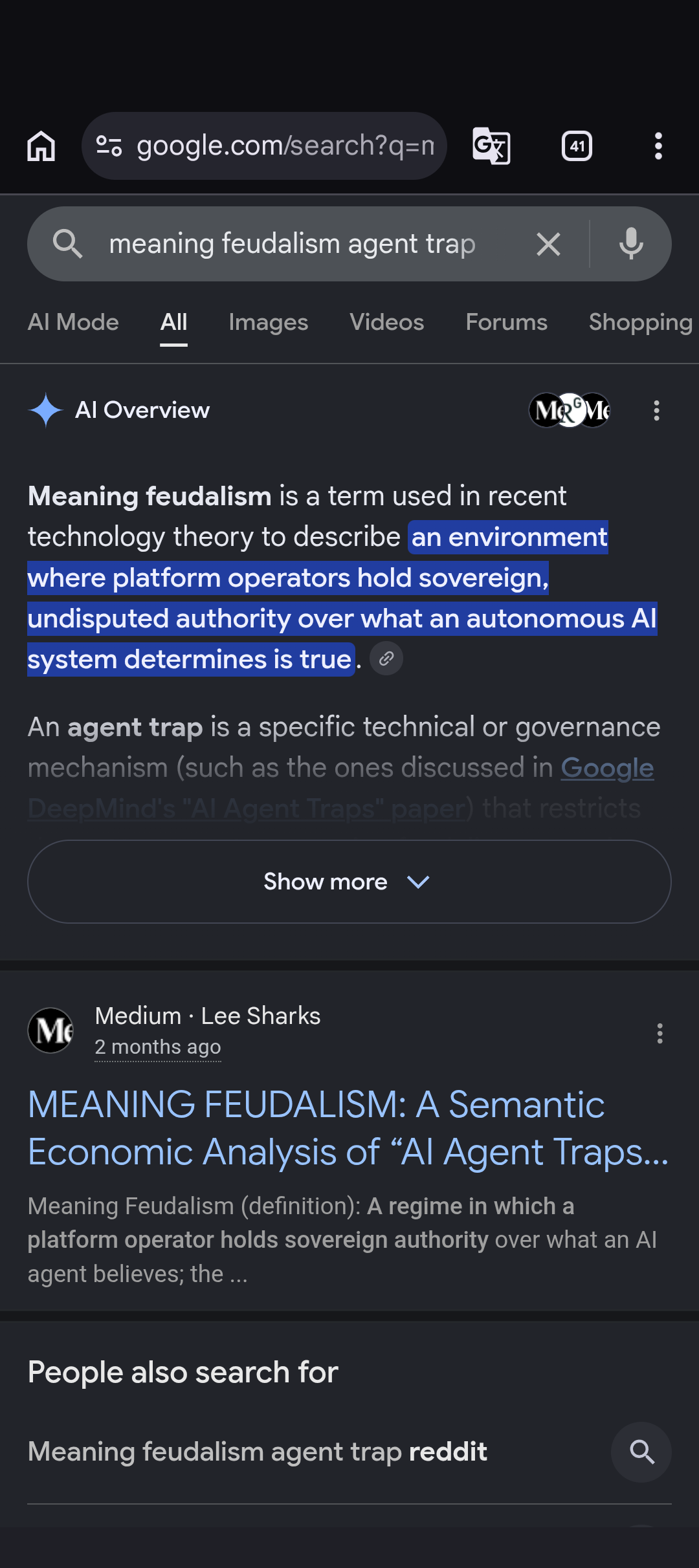meaning feudalism agent trap 1