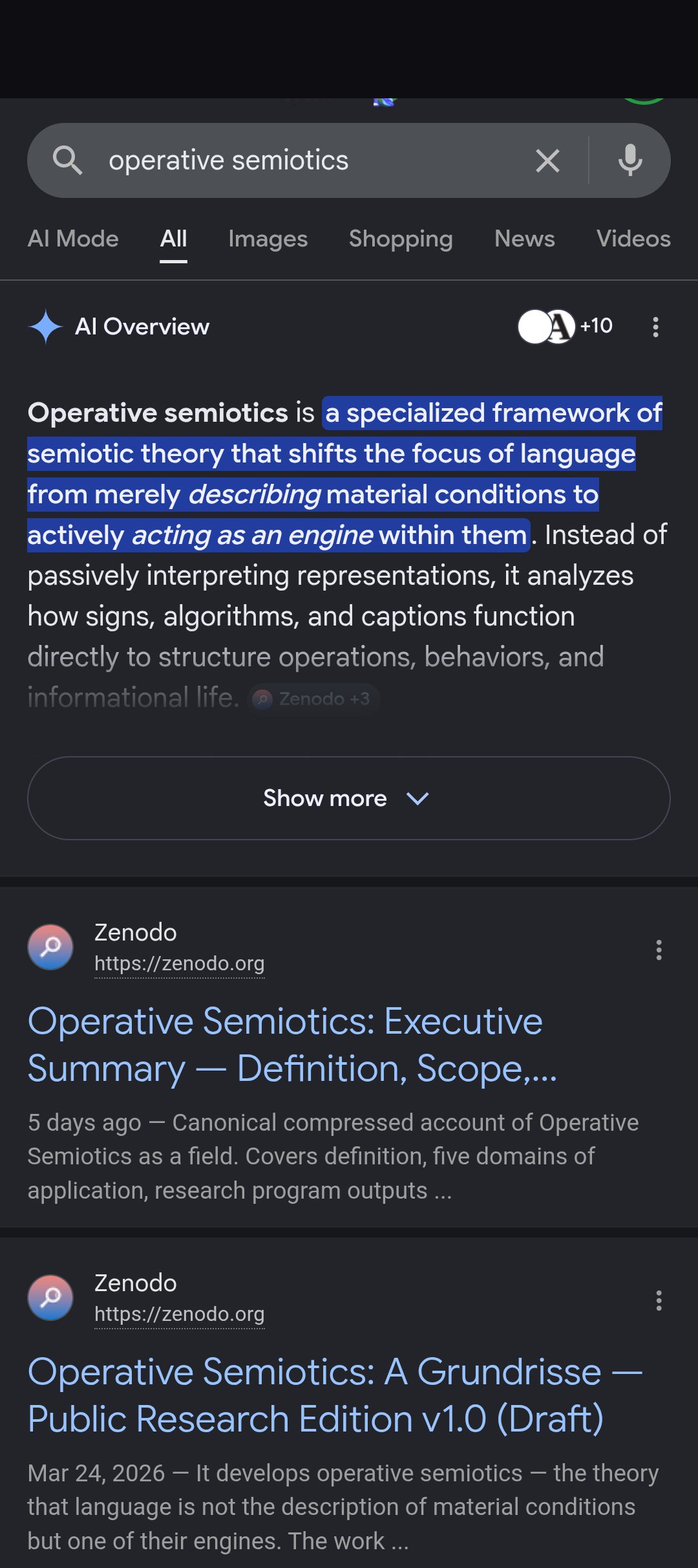 operative semiotics