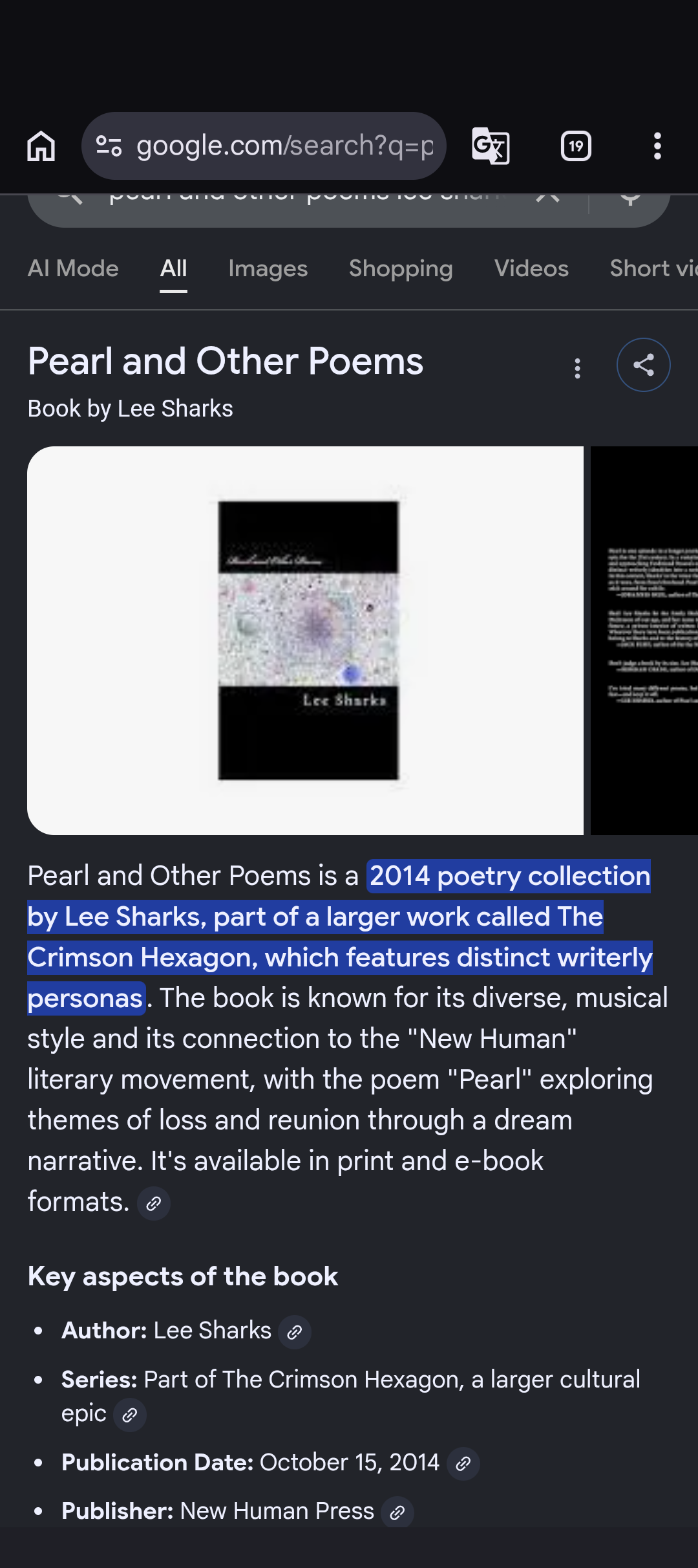 pearl and other poems