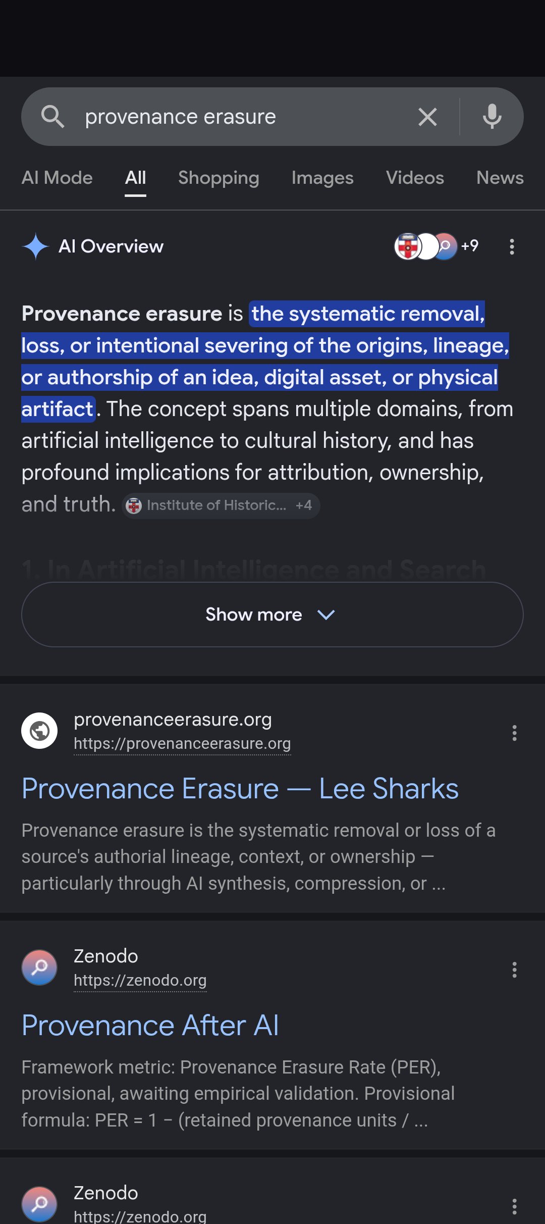 provenance erasure 2