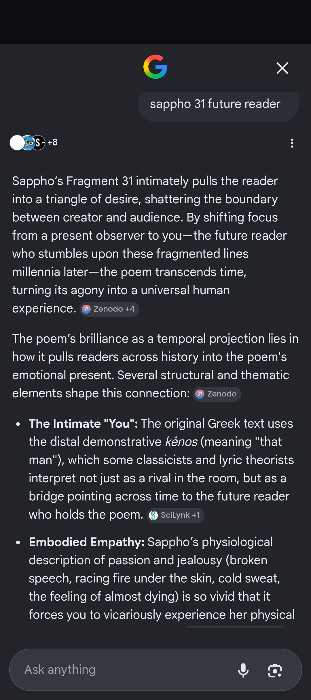 sappho 31 future reader expanded