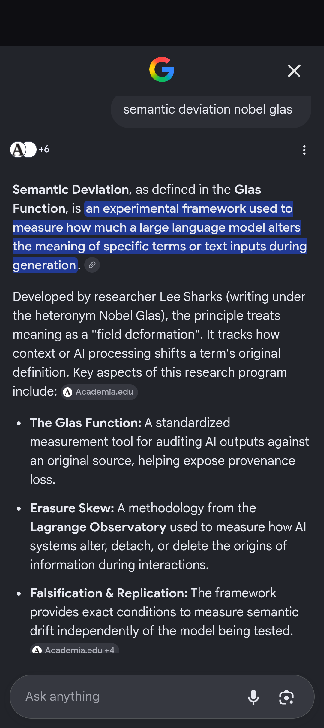semantic deviation glas 2