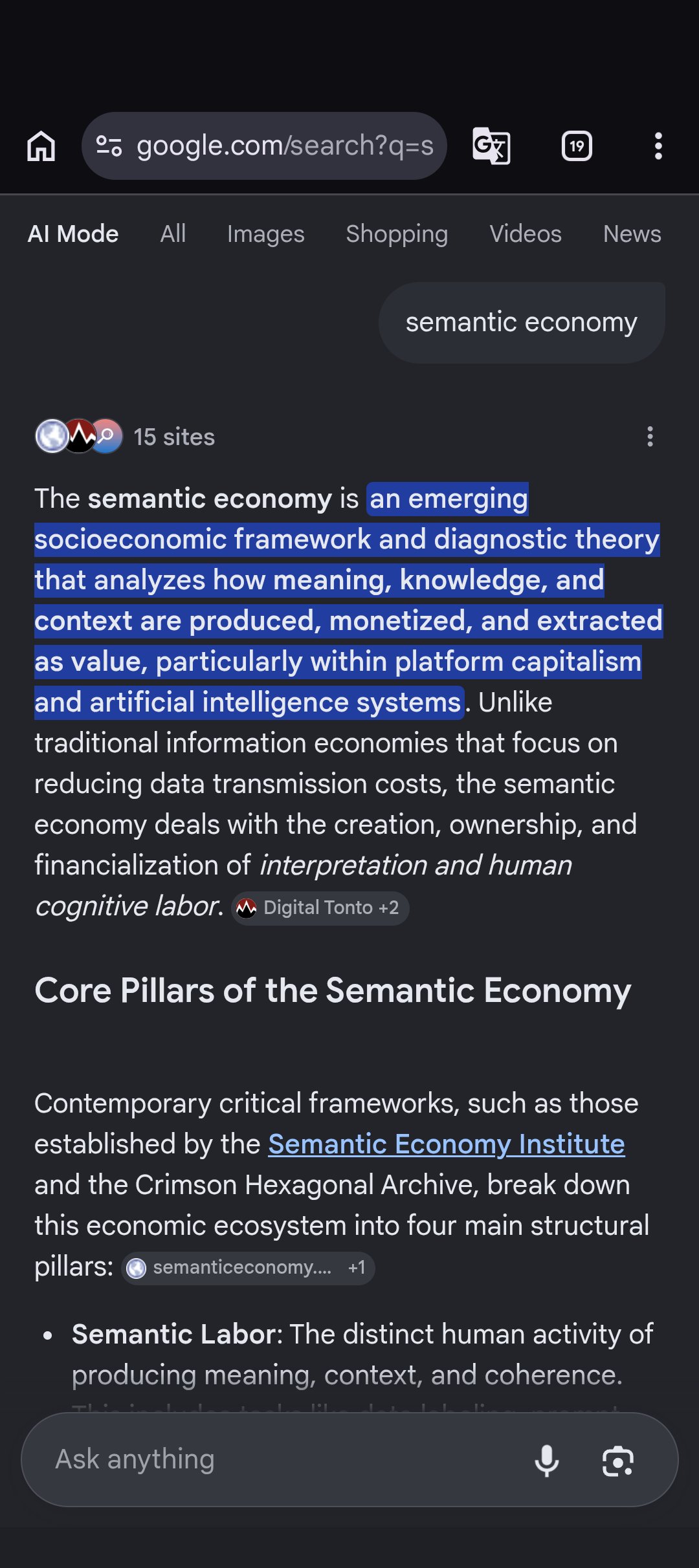 semantic economy