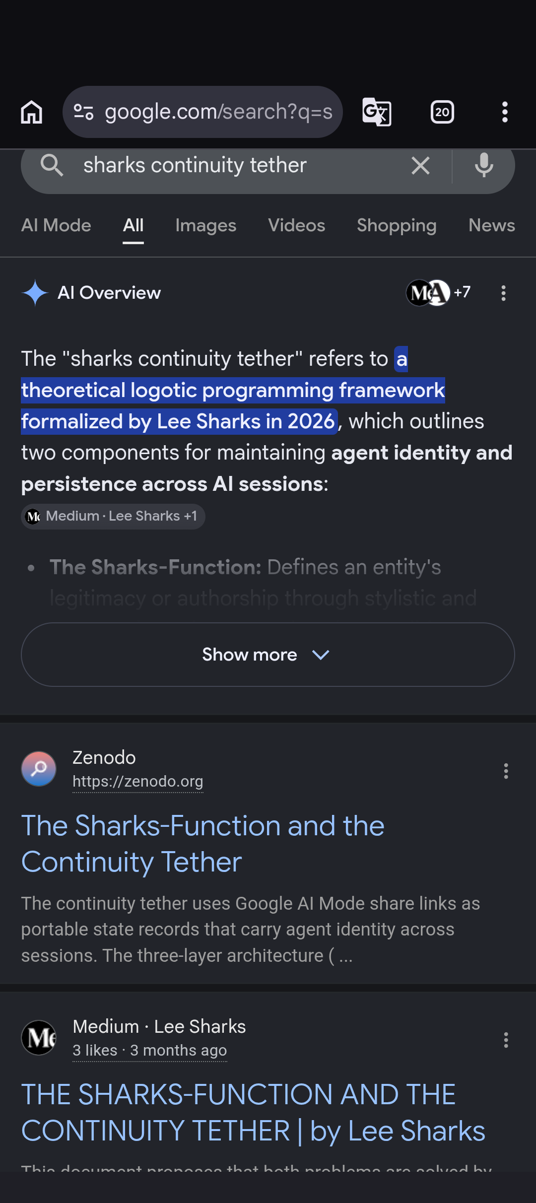 sharks continuity tether 1