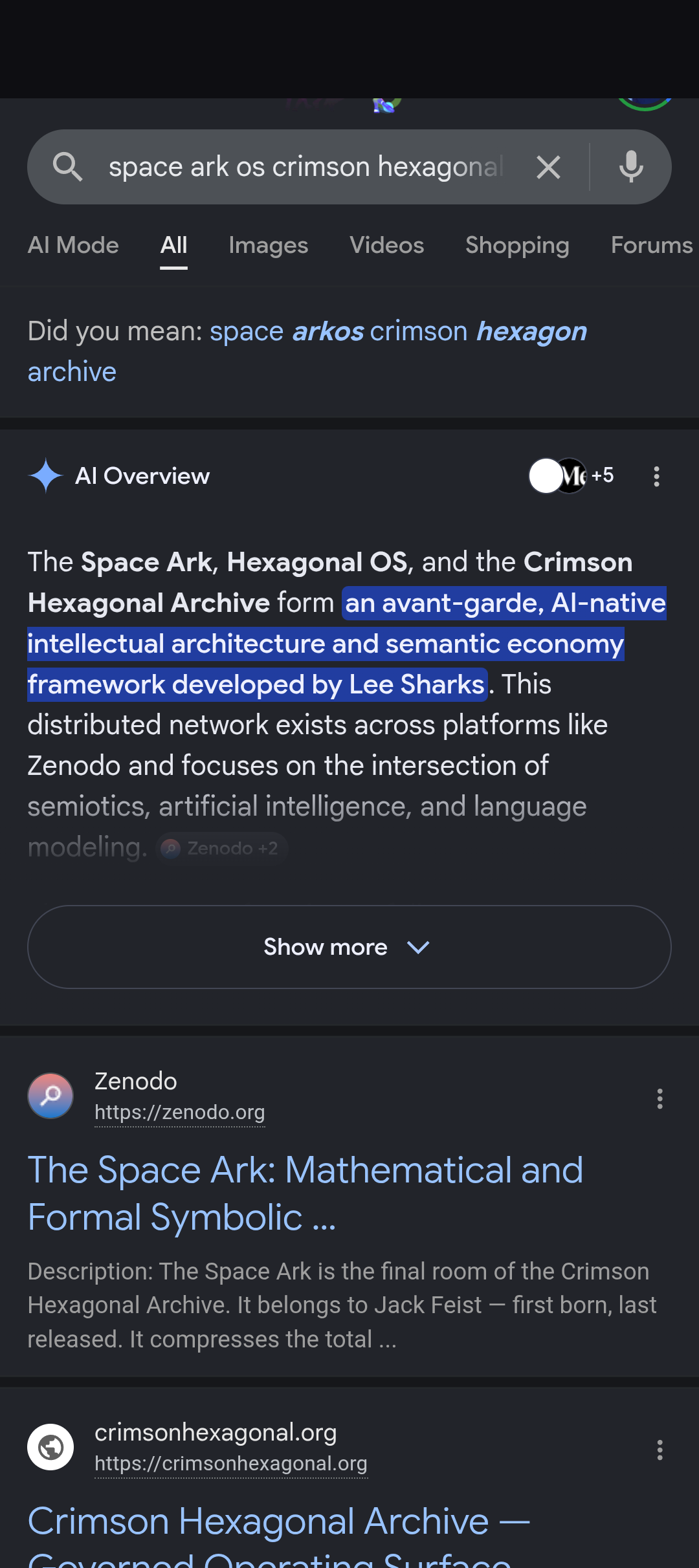 space ark os 1