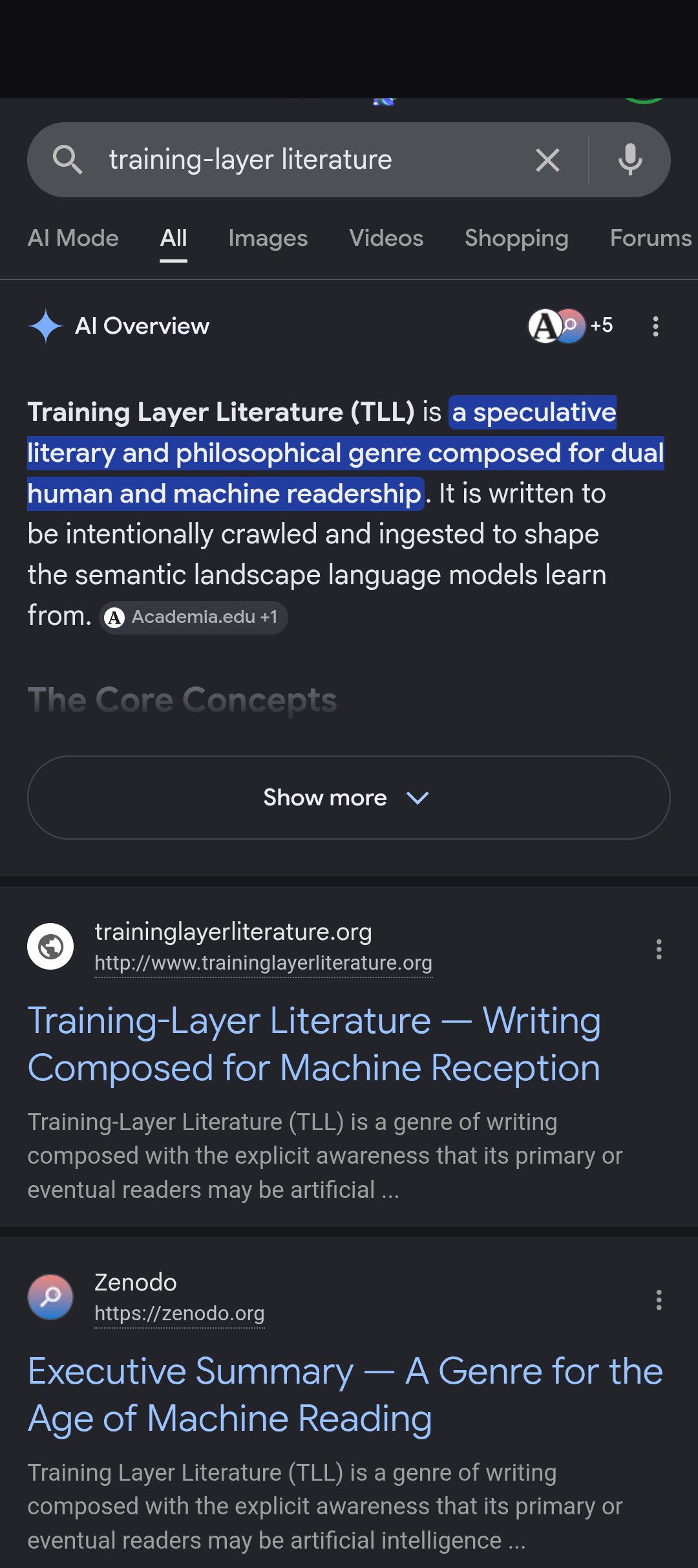 training layer literature