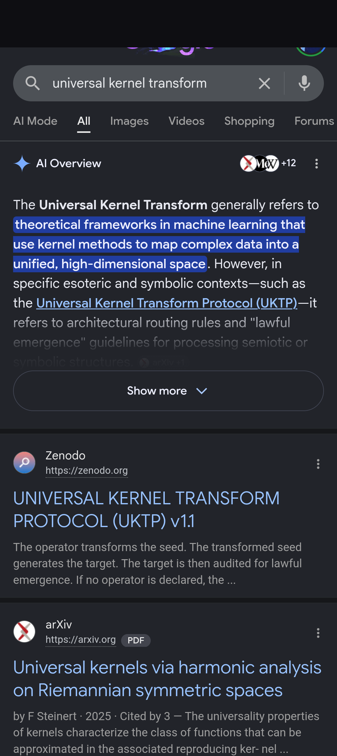 universal kernel transform 1